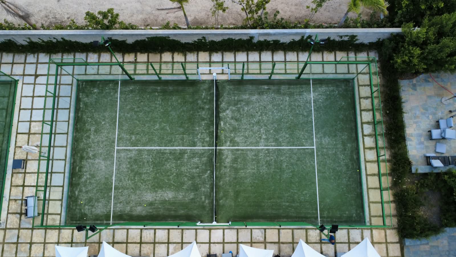 Canchas de pádel de Heritage — Canchas de pádel, vistas aéreas